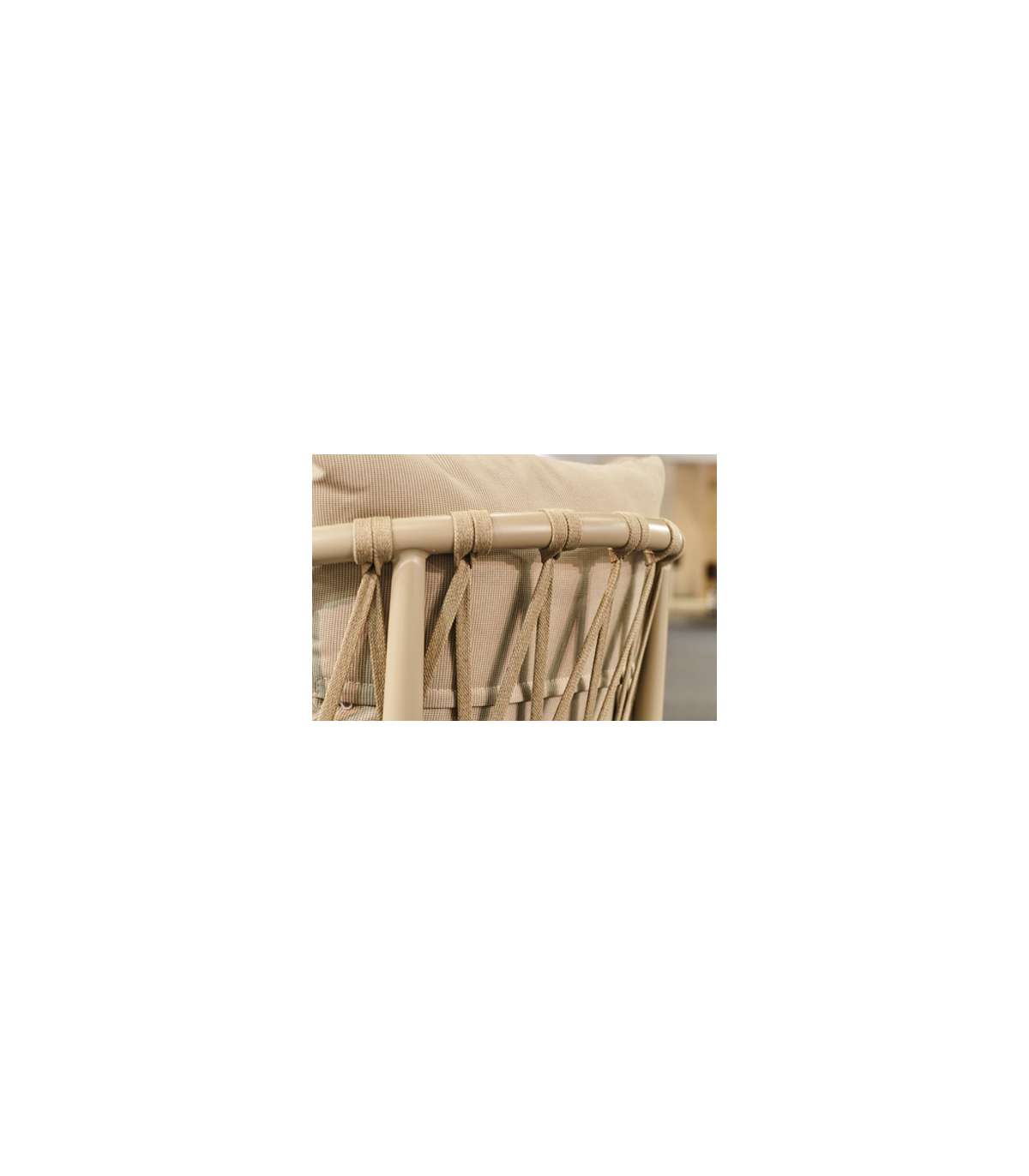 Pack De 4 Sillones Con Cojines Rodas Acabado Arena, 76cm(alto) 50cm(ancho) 60cm(fondo)_2