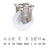 Rueda Industrial Nylon Placa Fija 100 Mm.
