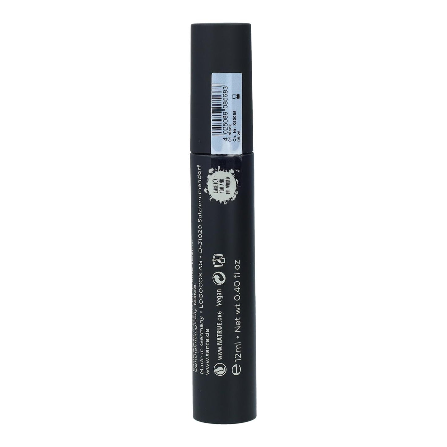 Máscara de Pestanas Volume Sensation 01 Black Sante 12 ml