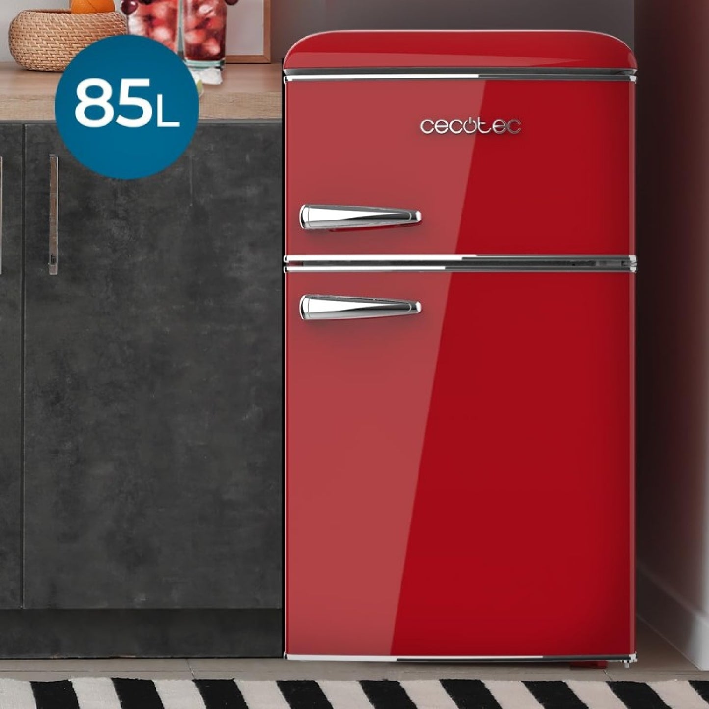 Cecotec Frigorífico Retro Bolero Coolmarket 2d Origin 86 Red_4