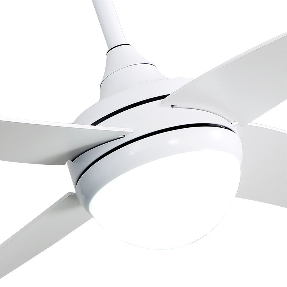 Ventilador 2xe27 Dc Klod Blanco 4 Asp.6 Vel.117d C/remoto Y Temporizador_2