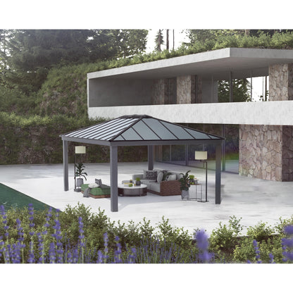Gazebo com sombra Dallas 422x607 cm 