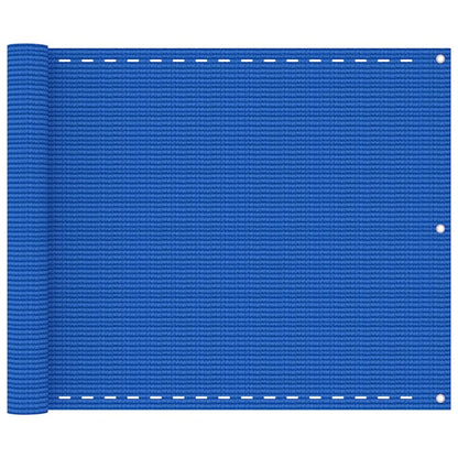 Vidaxl Toldo Para Balcón Hdpe Azul 75x500 Cm_0