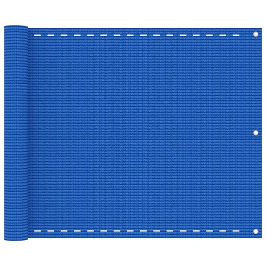 Vidaxl Toldo Para Balcón Hdpe Azul 75x500 Cm_0