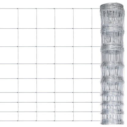 Valla De Jardín De Acero Galvanizado Plateado 50x1,2 M / Vetonek_4
