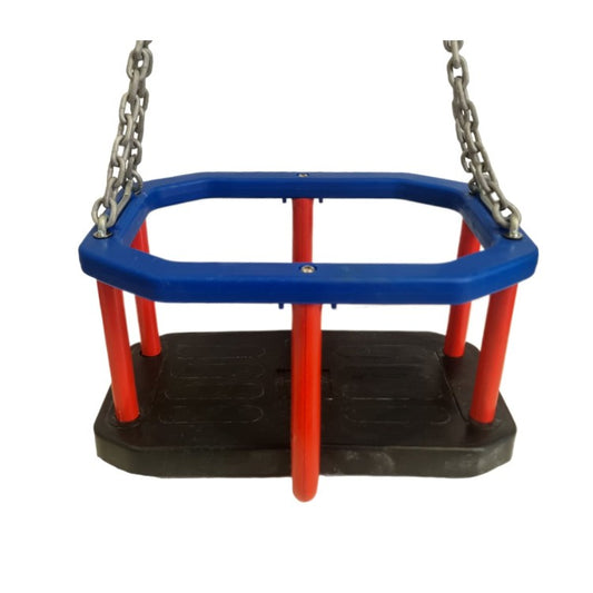 Asiento De Bebe De Caucho Con Cadenas Inox Masgames Classic._0