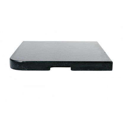 Pie De Sombrilla Losa Estabilizadora De Granito 25kg Para Sombrilla Offset Negro 47x47x4,6cm - Mobiliario De Jardín_1