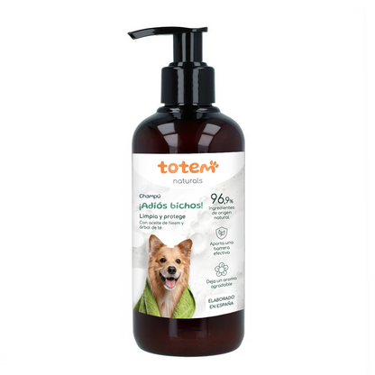 Champô repelente para cães Totem Naturals + pacote de spray