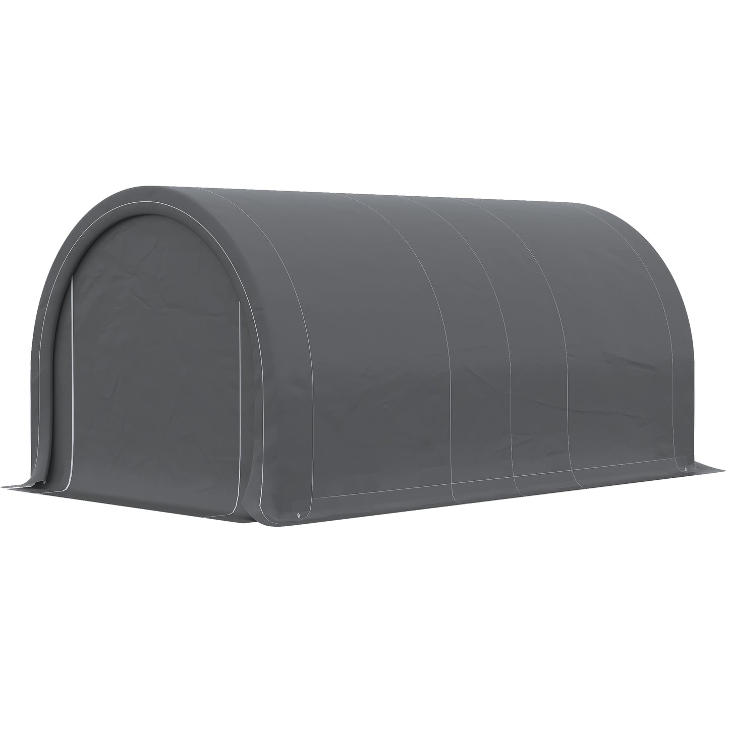 Outsunny Garaje Exterior Para Coche 5x3 M Carpa Garaje Para Coche Gris_4