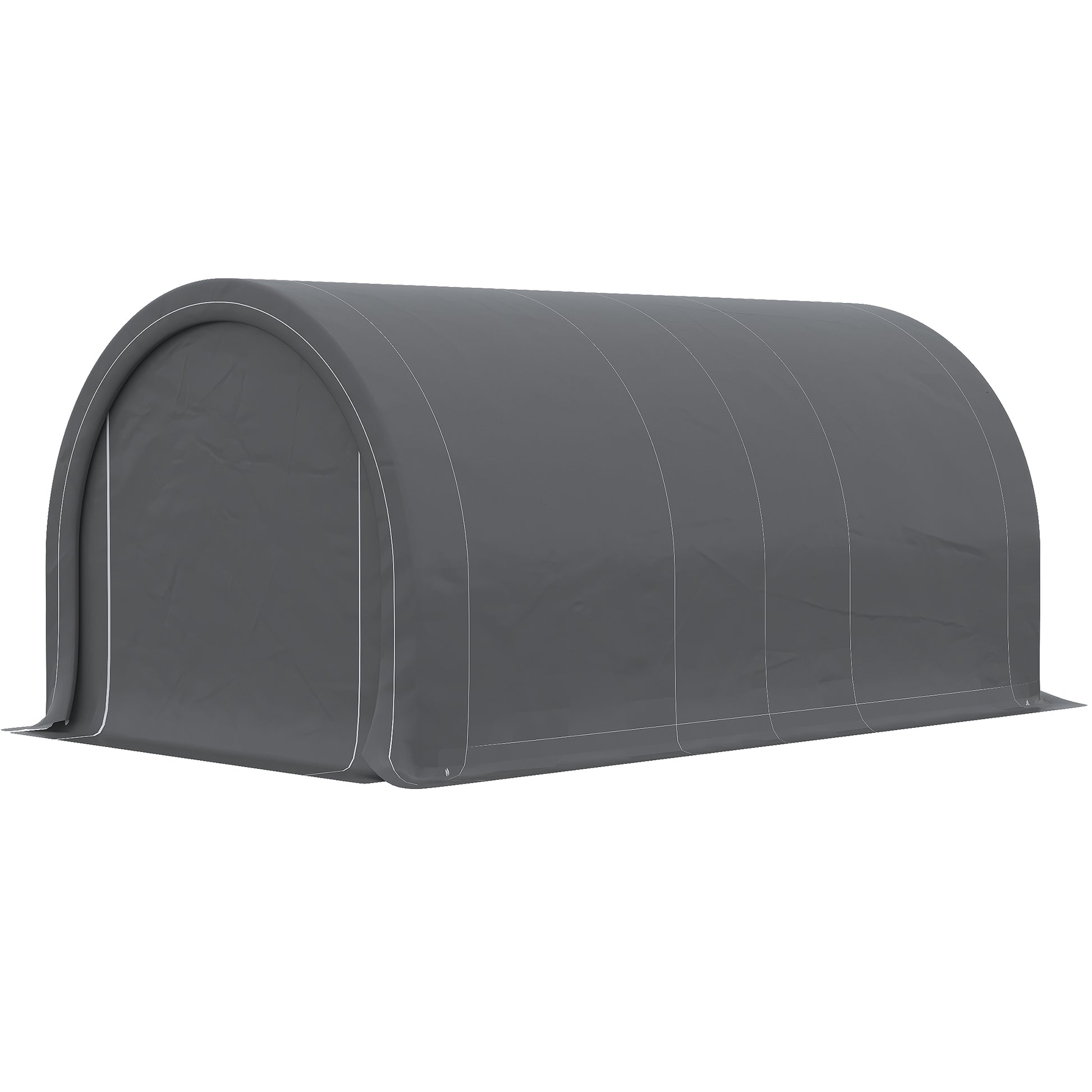 Outsunny Garaje Exterior Para Coche 5x3 M Carpa Garaje Para Coche Gris_4