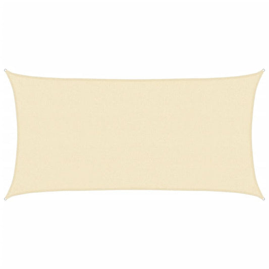 Vidaxl Toldo De Vela Rectangular Hdpe 2x4m Crema_0