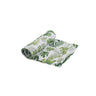Musselina de algodão com folhas tropicais 120x120