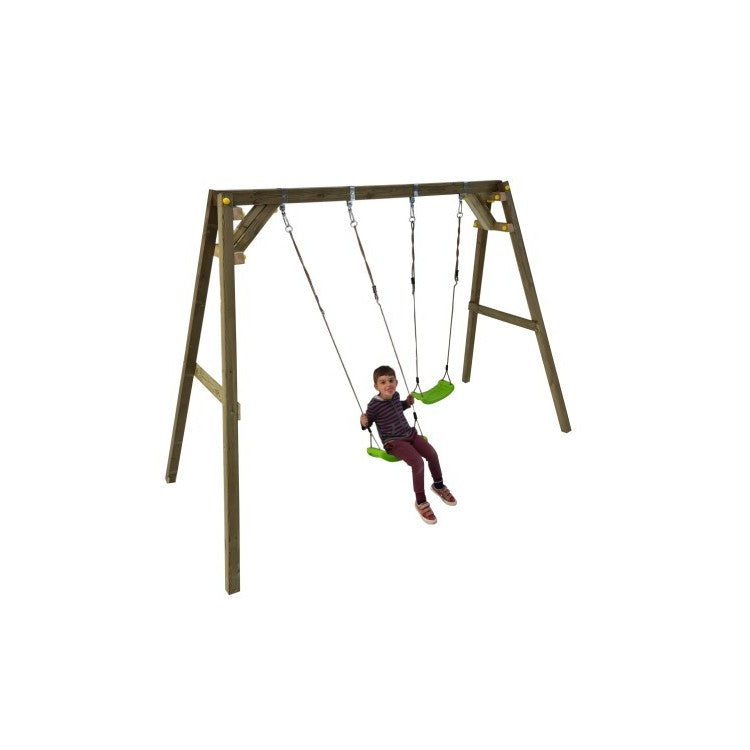 Columpio Doble De Madera Cuadrada Masgames Xylo Xl._3