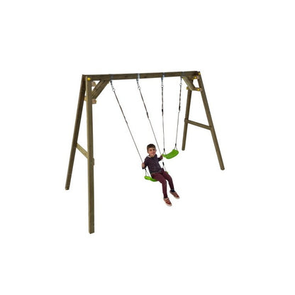 Columpio Doble De Madera Cuadrada Masgames Xylo Xl._3