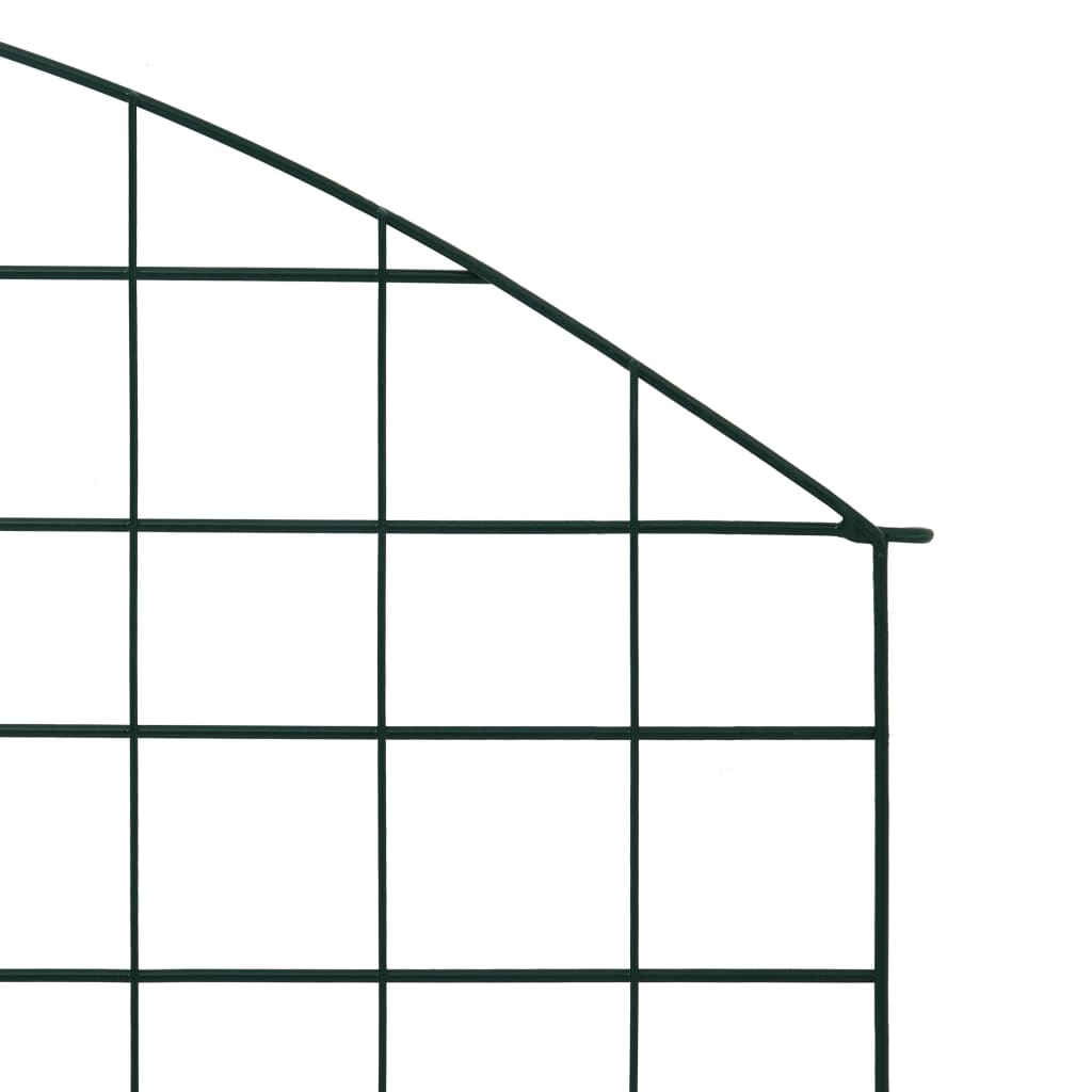 Set De Valla De Jardín Arqueada Verde 77,5x78,5 Cm / Vetonek_1