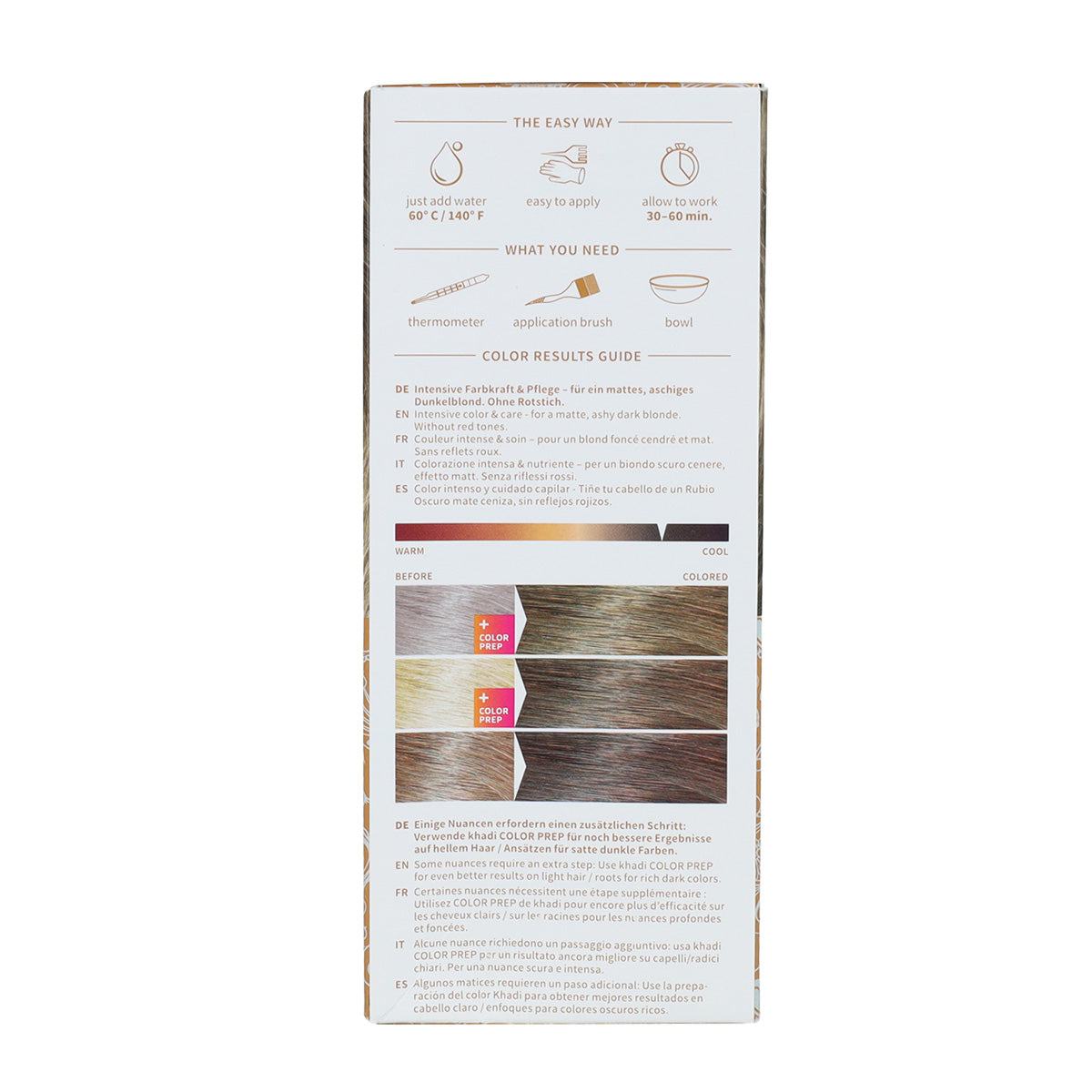 Khadi Natural Tintura Loiro Escuro Acinzentado 100g
