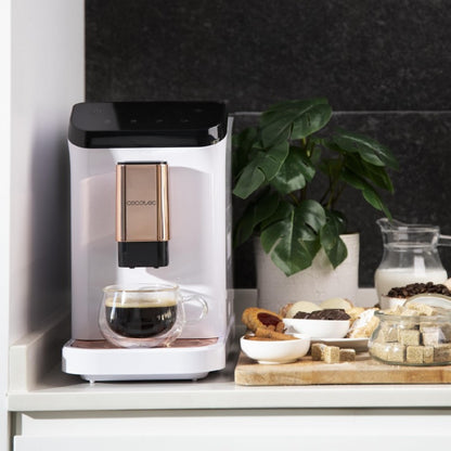 Cecotec Cafetera Superautomática Cremmaet Macchia White Rose. 1350 W, Thermoblock, Bomba De Presión De 19bars, Sistema Plug&play, Depósito De Café_3
