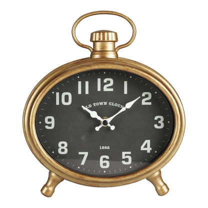 Well Home Reloj De Apred Ovalado Cuerpo Dorado 21x4,8x23,5cm_0