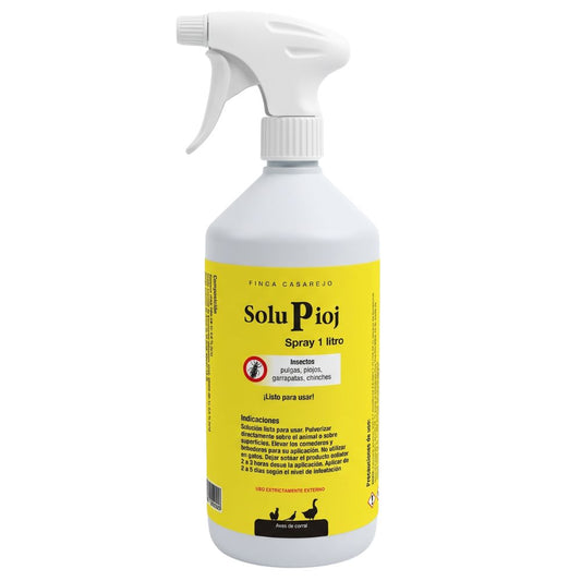 Solupioj Spray - Gallinas, Ácaros, Garrapatas, Chinches - Desinsectante Para Instalaciones De Animales - 1 Litro_0