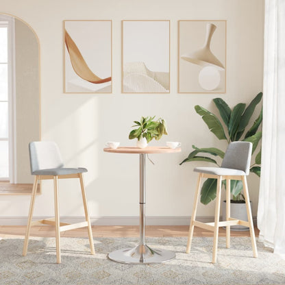 Mesa Alta De Madera Maciza De Haya Ø50x89,5 Cm_1