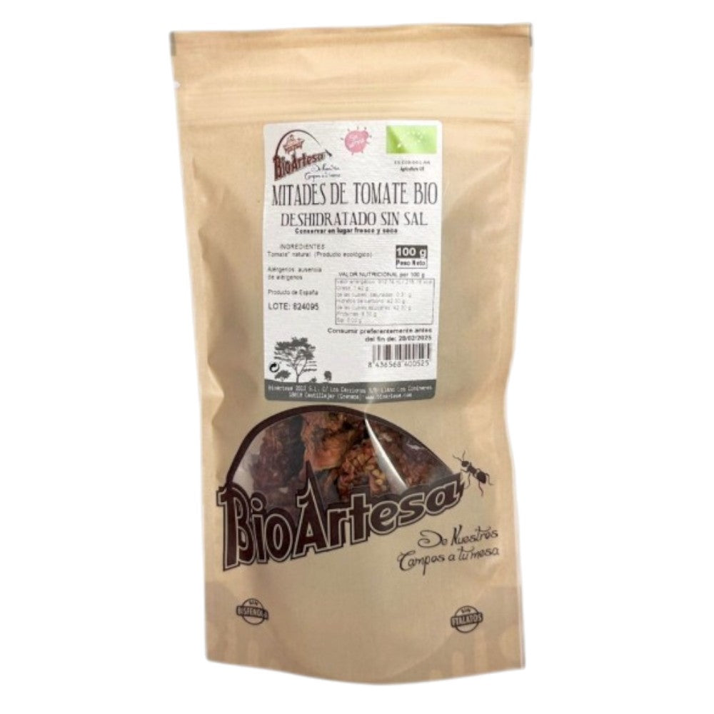 Mitades De Tomate Bio Deshidratado Sin Sal 100 Gr_0