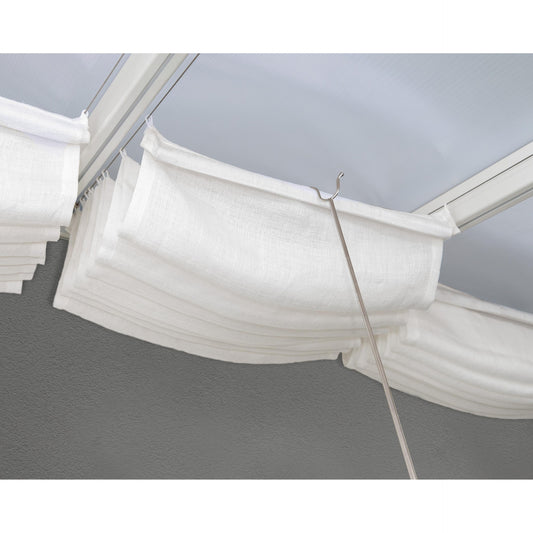 Toldo de pérgola branco 3x3 