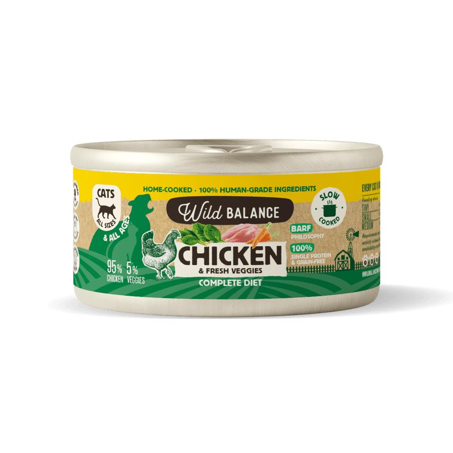 Wild Balance BARF Frango em Lata para Gatos 120g