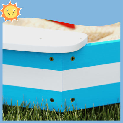Aiyaplay Arenero Para Niños De +3 Años Con 4 Asientos 133x133x16 Cm Azul Blanco_3