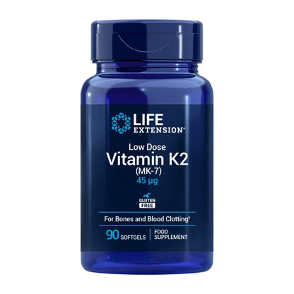 Vitamina K2 (MK-7) de baixa dosagem 45 mcg, Life Extension 90 esferas