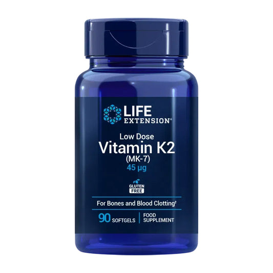 Vitamina K2 (MK-7) de baixa dosagem 45 mcg, Life Extension 90 esferas
