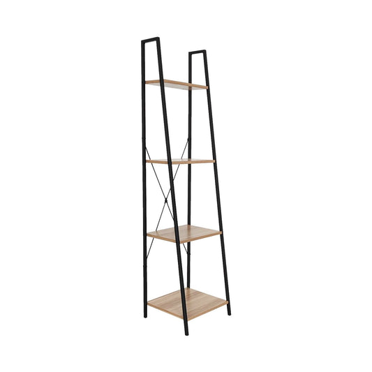 Estantería Metálica Con 4 Baldas De Madera Oren 148x34x32,5cm 7house_0