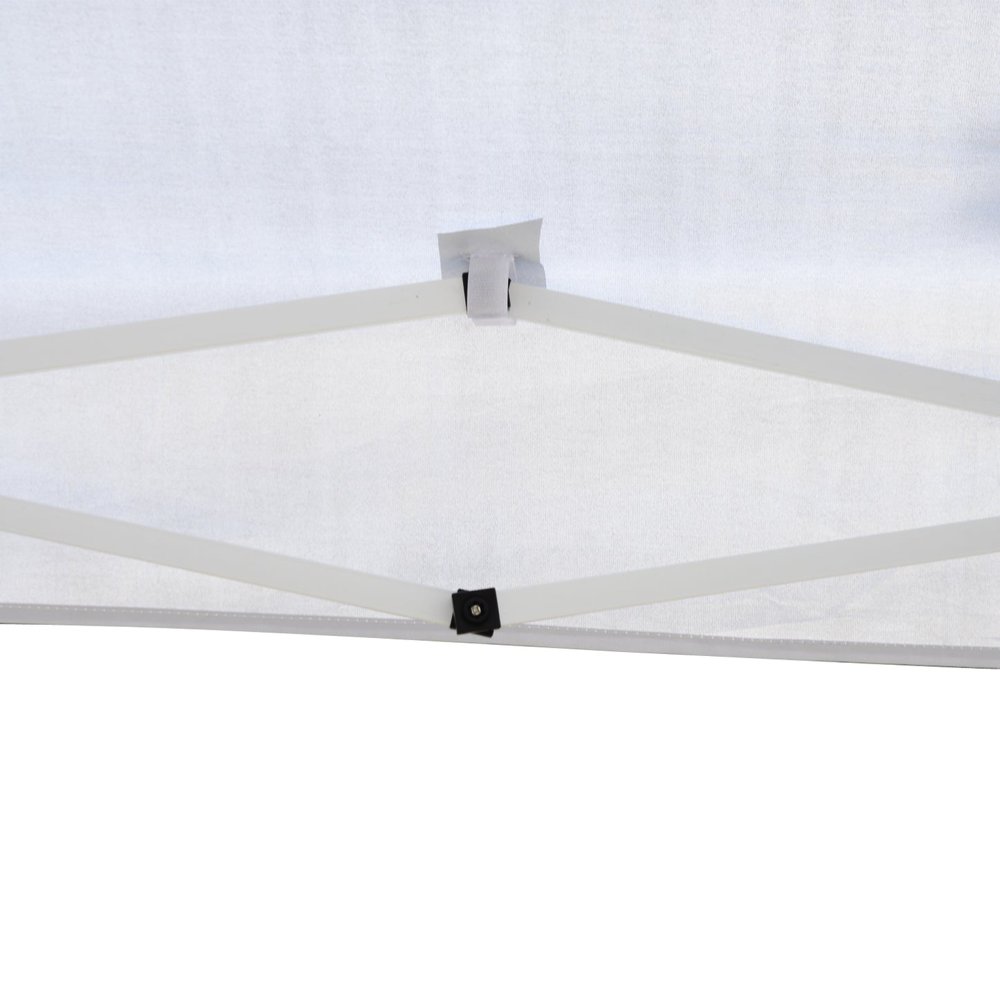 Outsunny Carpa Plegable 3x3 M Con Bolsa Altura Ajustable Blanco Plata_4