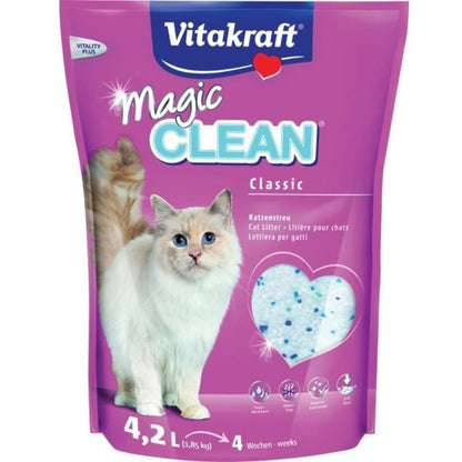 Vitakraft Magic Clean Perlas de gel de sílice súper absorbentes 3,8 L