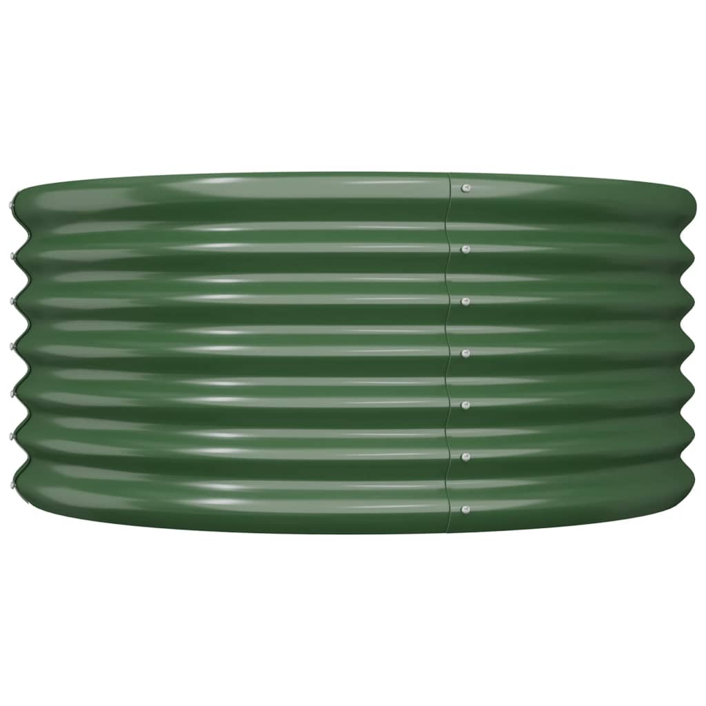 Jardinera De Acero Galvanizado Verde 80x80x36 Cm_2