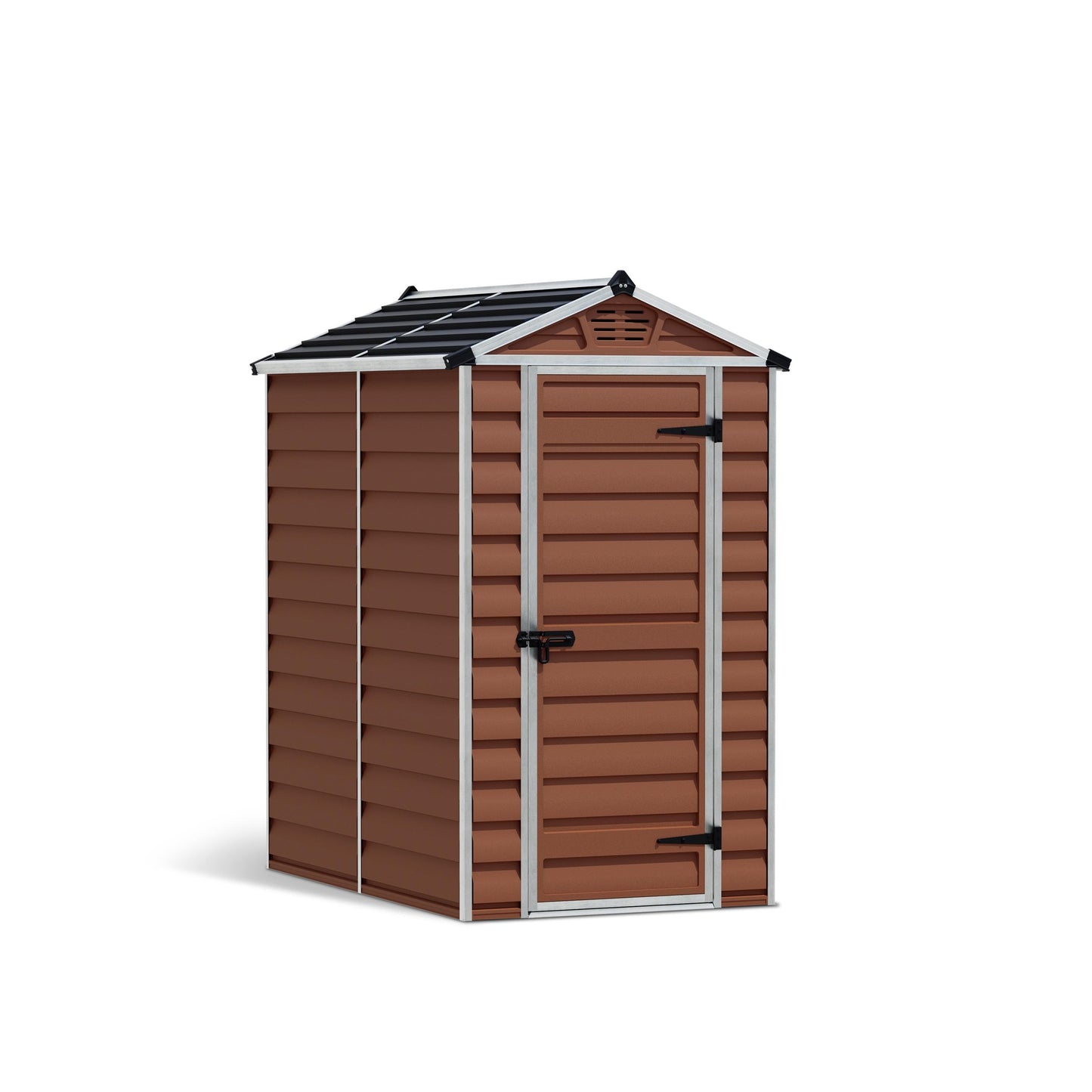 Telheiro de jardim com claraboia 176x120x203 cm âmbar 