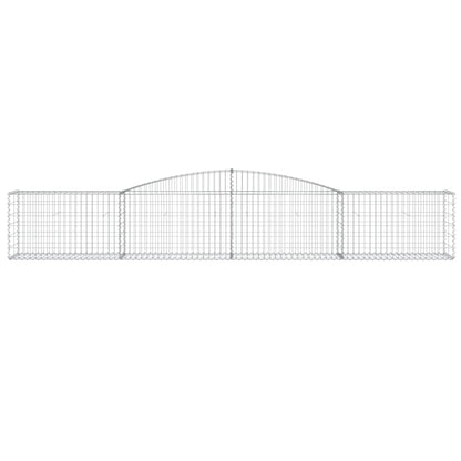 Cestas De Gaviones 10 Uds Forma De Arco Hierro 400x50x60/80 Cm_3