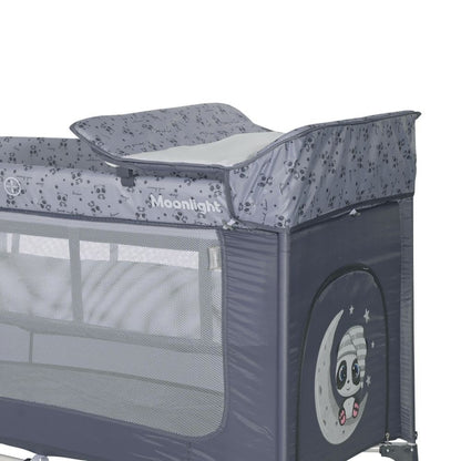 Cuna De Viaje Moonlight Plus (2 Niveles) Grey Dream_4
