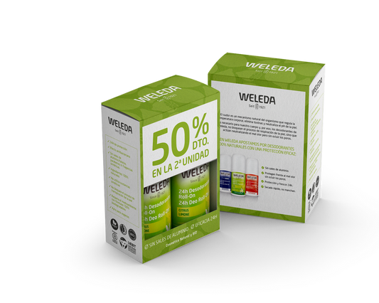 Desodorizante Roll-on Duplo Citrus 24h 50ml Weleda