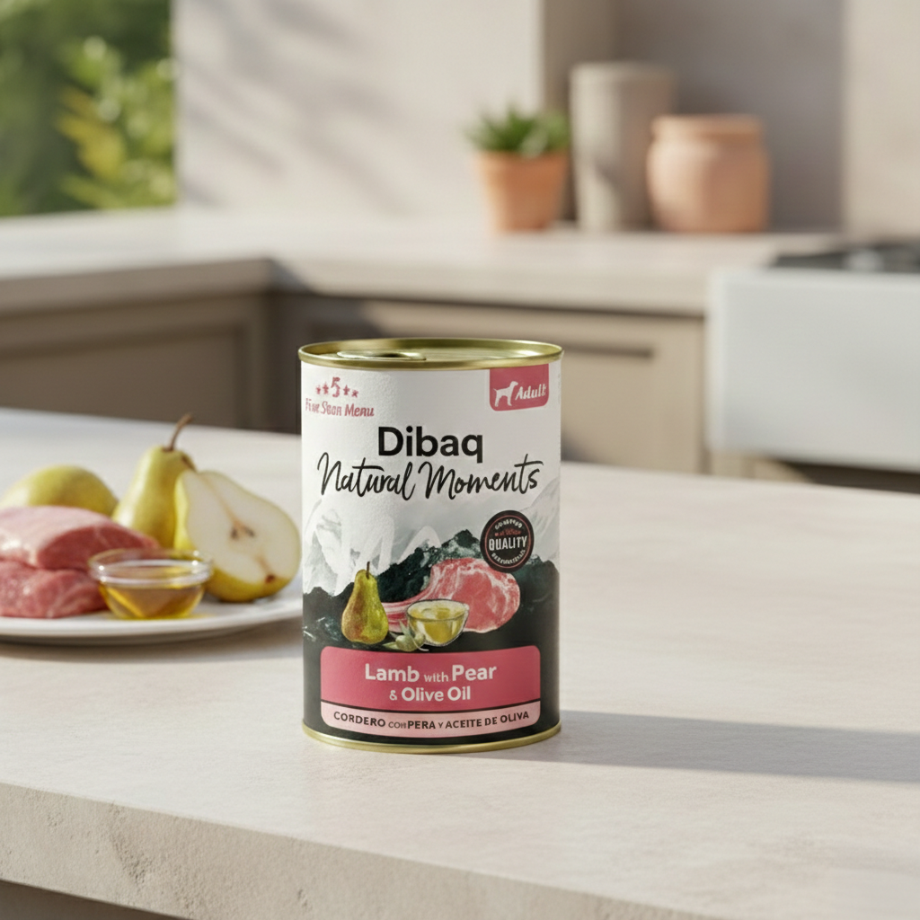 Dibaq Natural Moments Adulto Cordero Con Pera, 12 Latas X 380gr_3