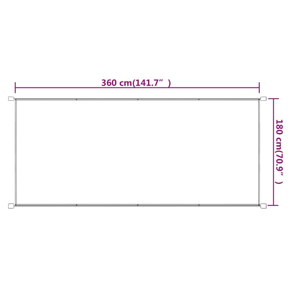 Vidaxl Toldo Vertical Tela Oxford Gris Taupé 180x360 Cm_2