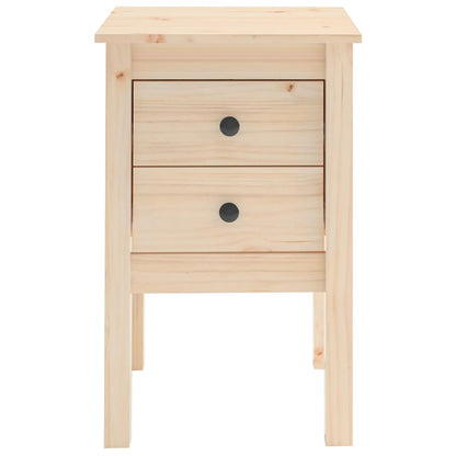 Mesita De Noche Madera Maciza De Pino 40x35x61,5 Cm_3