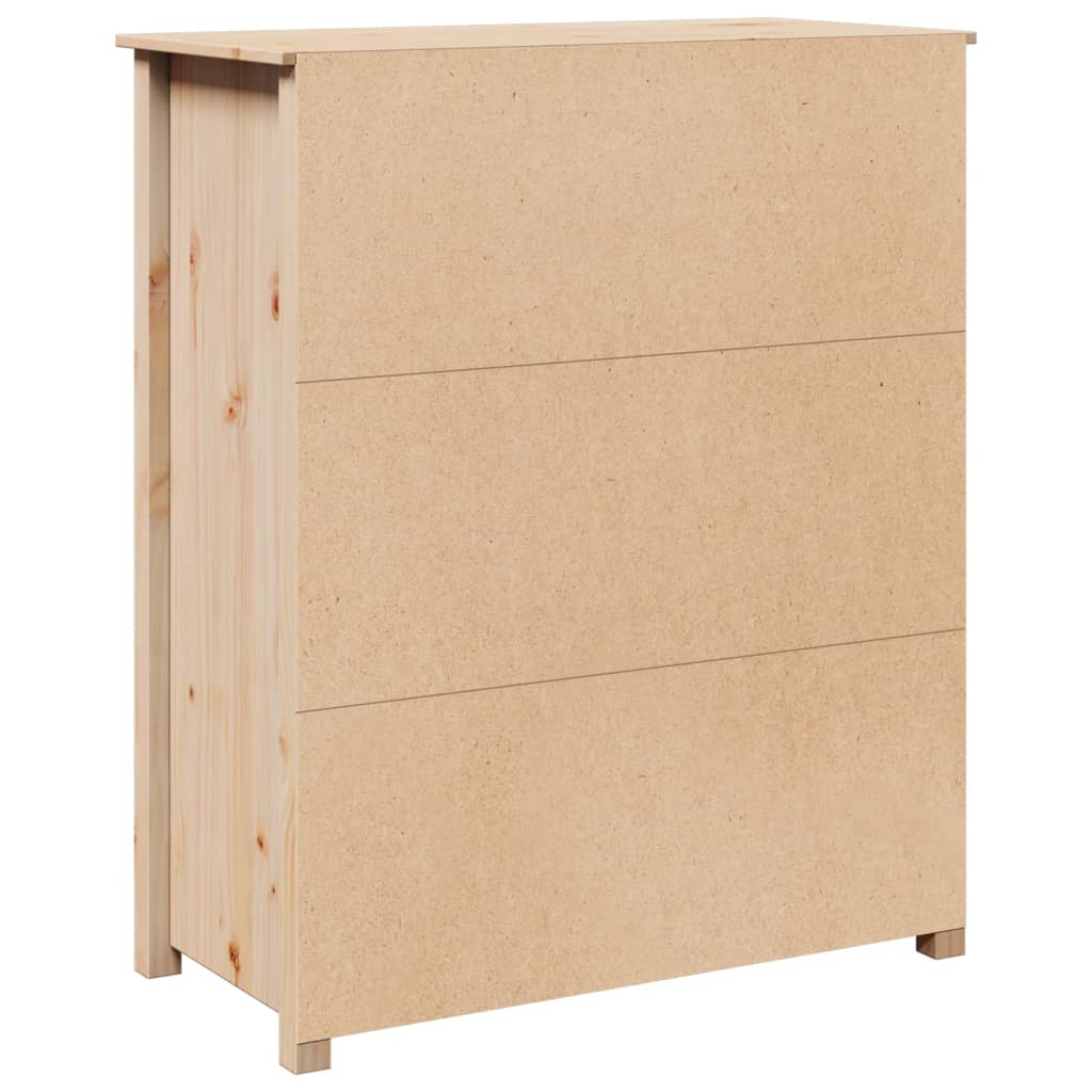 Aparador Alto De Madera Maciza De Pino 83x41,5x100 Cm / Vetonek_4