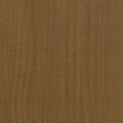 Mesita De Noche Madera Maciza De Pino Marrón Miel 40x31x40 Cm_4