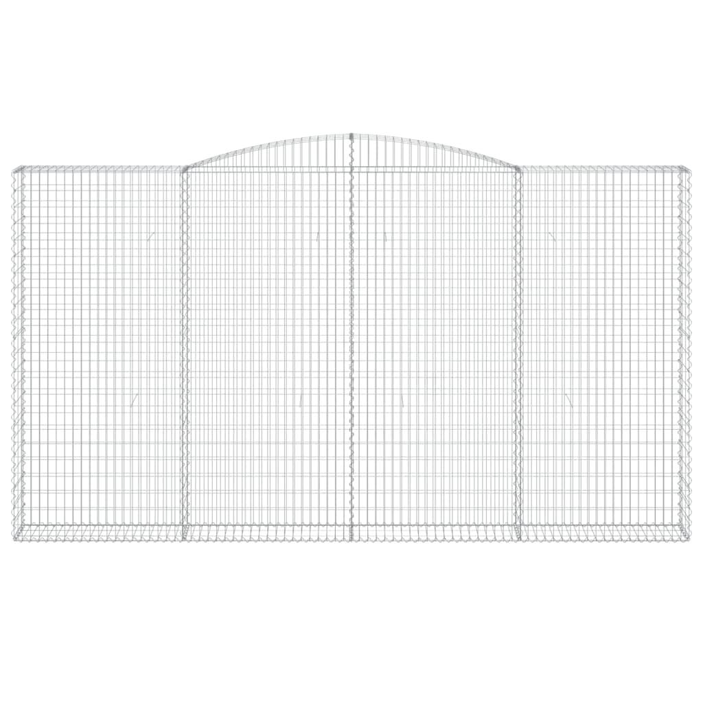 Cestas De Gaviones 7 Uds Forma De Arco Hierro 400x30x220/240 Cm_3
