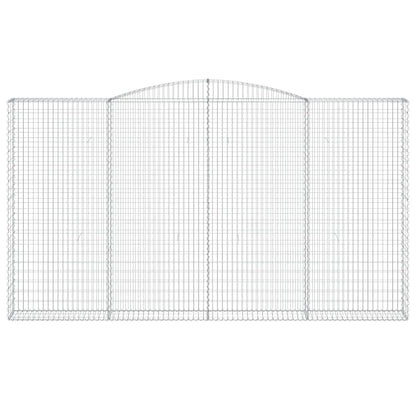 Cestas De Gaviones 7 Uds Forma De Arco Hierro 400x30x220/240 Cm_3