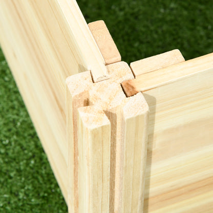 Outsunny Jardinera Con Celosía Para Plantas Trepadoras Y 2 Cajas De Cultivo_4