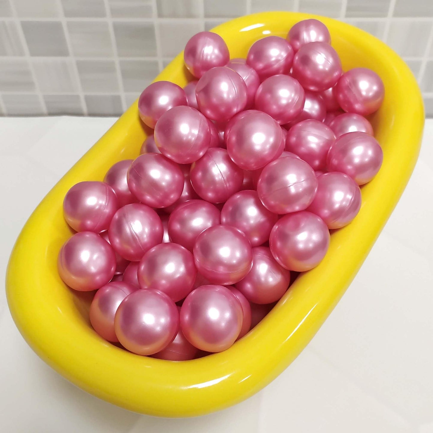 80 Perlas De Baño Aromatizada En Forma De Bola - Con Aceite De Soja - Hidrata, Suaviza Y Perfuma La Piel - Aroma Rosas_3