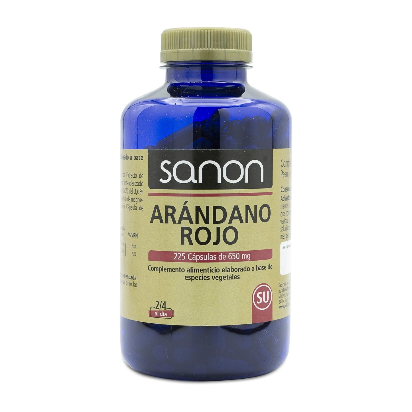 Cápsulas de Cranberry Americano 225 SANON 650 mg