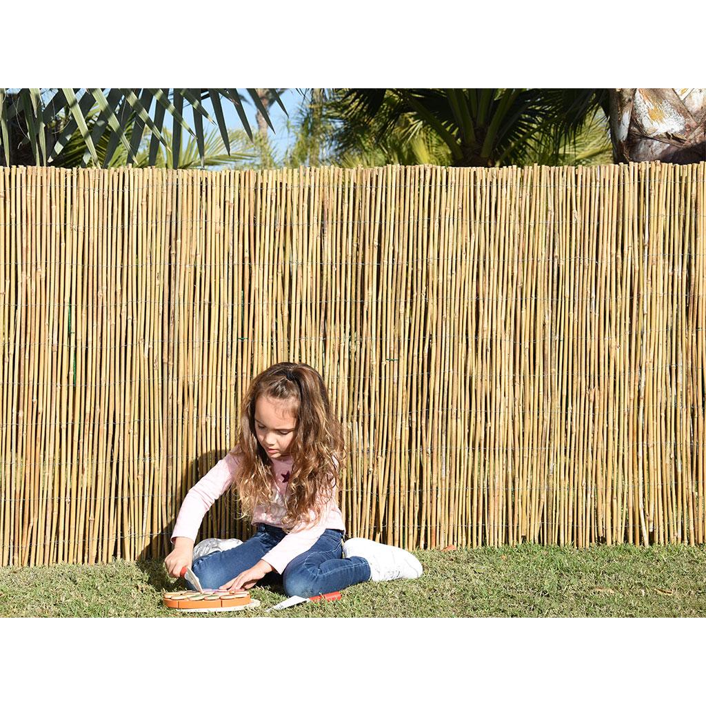 Obstáculo de bambu inteiro Faura 1 x 5 m