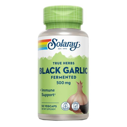 Bolbo de alho preto 500mg Solaray 50 cápsulas